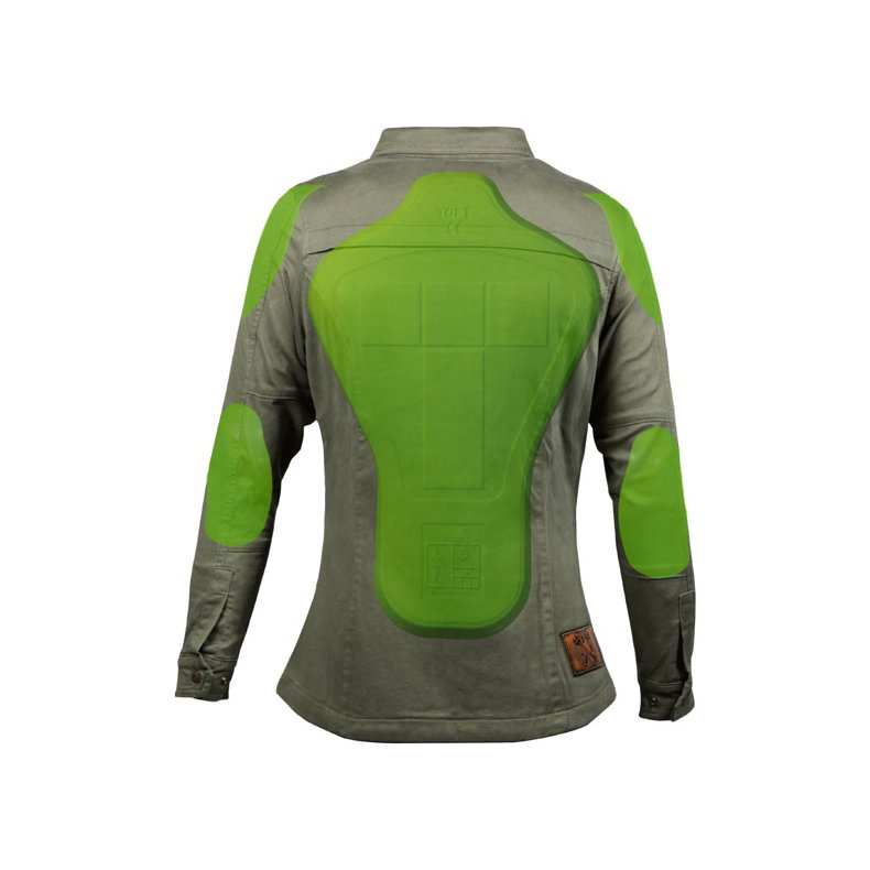 JOHN DOE MOTOSHIRT DAME OLIVE XTM