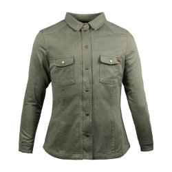 JOHN DOE MOTOSHIRT DAME OLIVE XTM