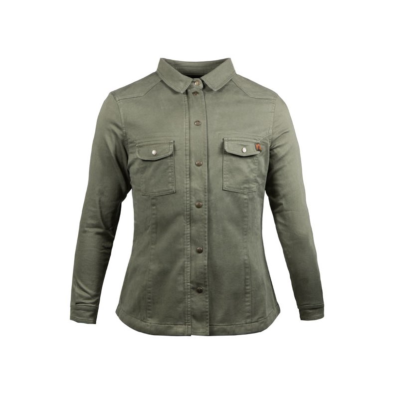 JOHN DOE MOTOSHIRT DAME OLIVE XTM