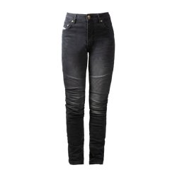 JOHN DOE BETTY BIKER JEANS BLACK USED DAME