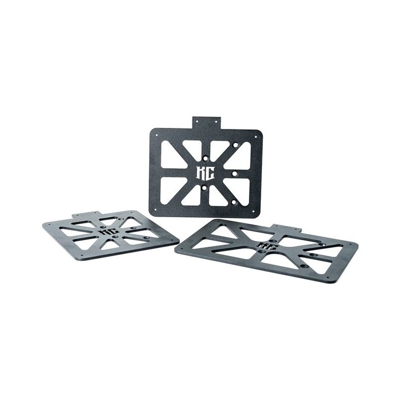 Killer Custom, 'Web' license plate holder for Denmark. Black