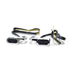 Fastline, below bar LED turn signal set  00-14 Softail; 99-17 Dyna; 96-03 XL Sportster