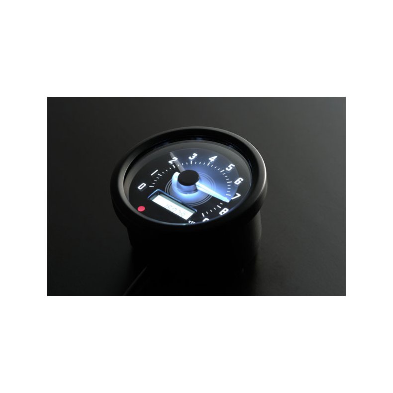 VELONA 60MM TACHOMETER BLACK 9000 RPM