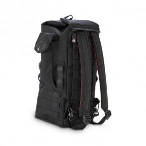 BURLY VOYAGER SISSY BAR BACKPACK BLACK CORDURA