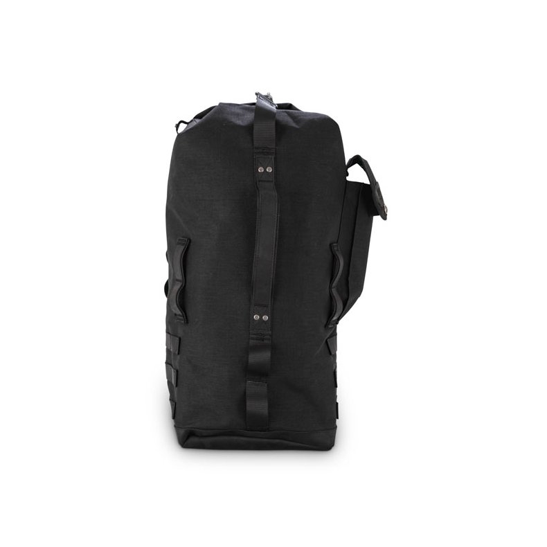 BURLY VOYAGER SISSY BAR BACKPACK BLACK CORDURA