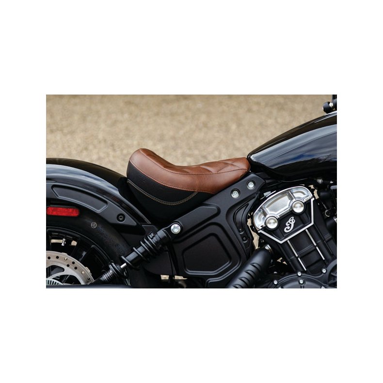 MUSTANG STANDARD TOURING SOLO SEAT , Fits: > 18-21 Indian Scout Bobber