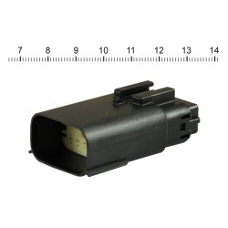 NAMZ, MOLEX MX-150 CONNECTOR. BLACK, RECEPTACLE, 