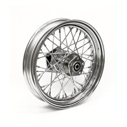 3.00 X 16 REAR WHEEL 40 SPOKES CHROME Chrome  Fits: > 86-99 FLT, FLHT, FLHR, FLTR