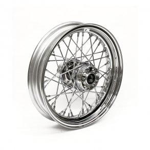 3.00 X 16 REAR WHEEL 40 SPOKES CHROME Chrome  Fits: > 97-99 FXST, FLST; 97-99 FXD, FXDWG, 97-99 XL