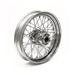 3.00 X 16 REAR WHEEL 40 SPOKES CHROME Chrome  Fits: > 97-99 FXST, FLST; 97-99 FXD, FXDWG, 97-99 XL
