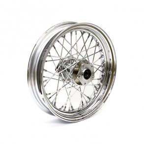 3.00 X 16 FRONT WHEEL 40 SPOKES CHROME Chrome  Fits: > 84-98 FLT, FLHT, FLHR, FLTR