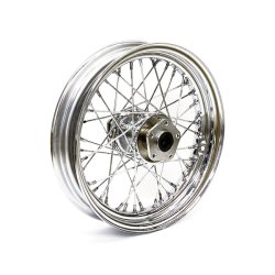 3.00 X 16 FRONT WHEEL 40 SPOKES CHROME Chrome  Fits: > 84-98 FLT, FLHT, FLHR, FLTR