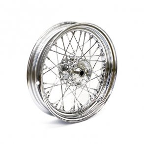 3.00 X 16 WHEEL 40 SPOKES CHROME