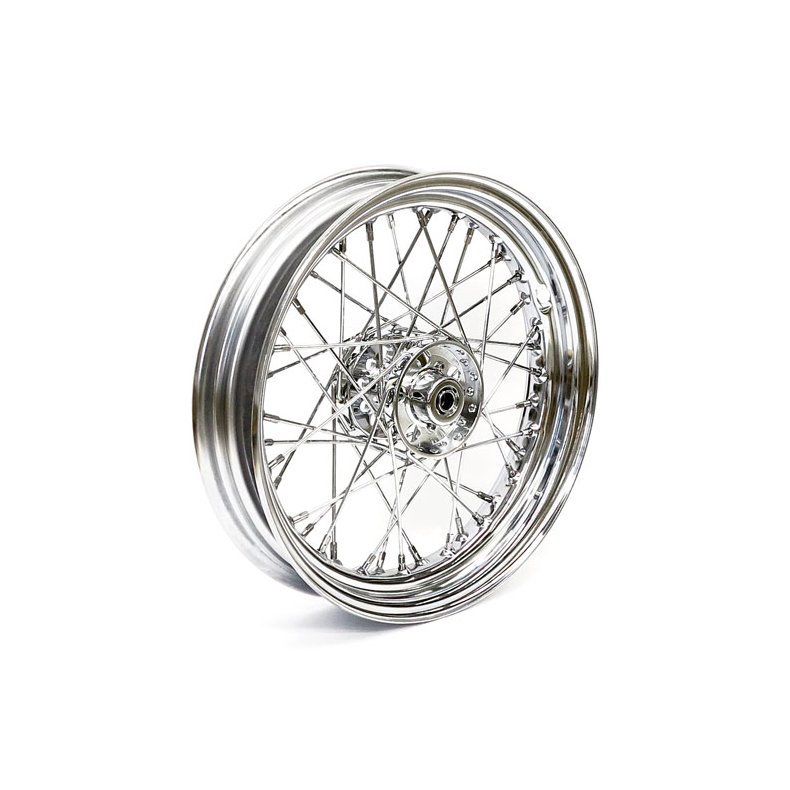 3.00 X 16 WHEEL 40 SPOKES CHROME