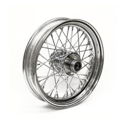 3.00 X 16 FRONT WHEEL 40 SPOKES CHROME Chrome  Fits: > 86-99 FLST/C/F/N