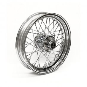 3.00 X 16 FRONT WHEEL 40 SPOKES CHROME Chrome  Fits: > 86-99 FLST/C/F/N