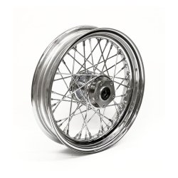 3.00 X 16 FRONT WHEEL 40 SPOKES CHROME Chrome  Fits: > 86-99 FLST/C/F/N