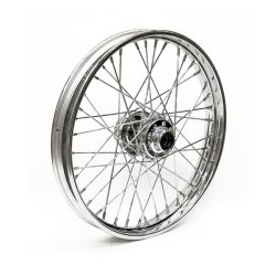 2.15 X 21 FRONT WHEEL 40 SPOKES CHROME 