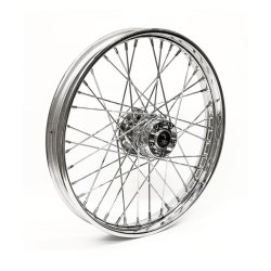 2.15 X 21 FRONT WHEEL 40 SPOKES CHROME 
