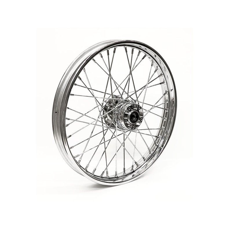 2.15 X 21 FRONT WHEEL 40 SPOKES CHROME 