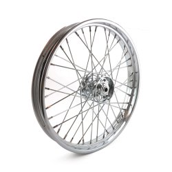 2.15 x 21 front wheel 40 spokes chrome For drum brake. 36-66 FL