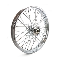 2.15 x 21 front wheel 40 spokes chrome For drum brake. 36-66 FL