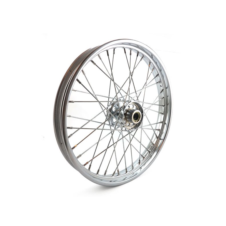 2.15 x 21 front wheel 40 spokes chrome For drum brake. 36-66 FL