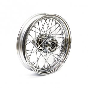 3.00 X 16 REAR WHEEL 40 SPOKES CHROME Chrome  Fits: > 08-17 FLSTC/N (No ABS)