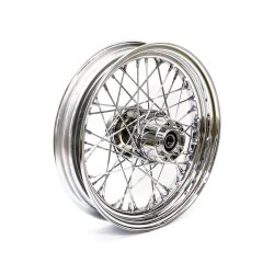 3.00 X 16 REAR WHEEL 40 SPOKES CHROME Chrome  Fits: > 08-17 FLSTC/N (No ABS)