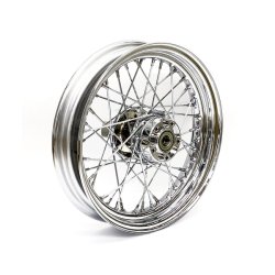 3.00 X 16 REAR WHEEL 40 SPOKES CHROME Chrome  Fits: > 12-17 Softail (ABS)