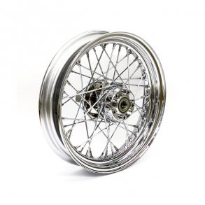 3.00 X 16 REAR WHEEL 40 SPOKES CHROME Chrome  Fits: > 12-17 Softail (ABS)