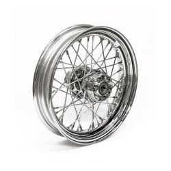 3.00 X 16 REAR WHEEL 40 SPOKES CHROME Chrome  Fits: > 14-20 XL (ABS)