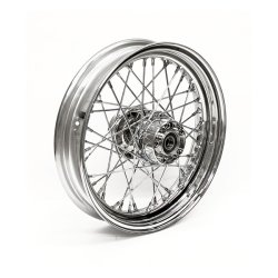 3.00 X 16 REAR WHEEL 40 SPOKES CHROME Chrome  Fits: > 14-20 XL (ABS)