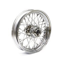 3.00 X 16 REAR WHEEL 40 SPOKES CHROME 08-19 XL (no ABS)