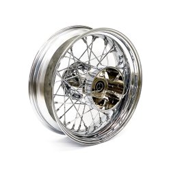 5.00 X 16 REAR WHEEL 40 SPOKES CHROME Chrome  Fits: > 09-19 FLT, FLHT, FLHR, FLHX (ABS)