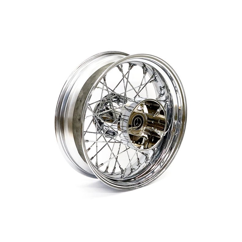 5.00 X 16 REAR WHEEL 40 SPOKES CHROME Chrome  Fits: > 09-19 FLT, FLHT, FLHR, FLHX (ABS)