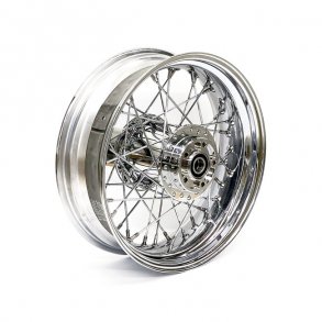 5.00 X 16 REAR WHEEL 40 SPOKES CHROME Chrome  Fits: > 09-19 FLT, FLHT, FLHR, FLHX (No ABS)