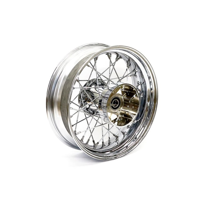 5.00 X 16 REAR WHEEL 40 SPOKES CHROME Chrome  Fits: > 09-19 FLT, FLHT, FLHR, FLHX (No ABS)