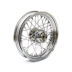 3.00 X 16 FRONT WHEEL 40 SPOKES CHROME Chrome  Fits: > 12-17 FLST/C/F/N (ABS)