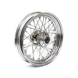 3.00 X 16 FRONT WHEEL 40 SPOKES CHROME Chrome  Fits: > 12-17 FLST/C/F/N (ABS)