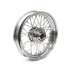3.00 X 16 FRONT WHEEL 40 SPOKES CHROME Chrome  Fits: > 14-19 1200C/X (no ABS)