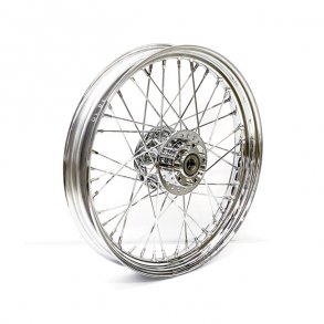 2.50 X 19 FRONT WHEEL 40 SPOKES CHROME Chrome  Fits: > 12-17 FXD (ABS)