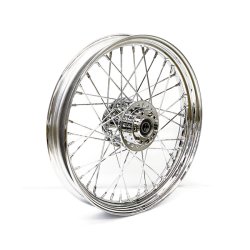 2.50 X 19 FRONT WHEEL 40 SPOKES CHROME Chrome  Fits: > 12-17 FXD (ABS)