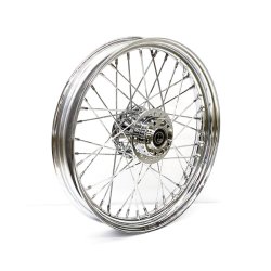 2.50 X 19 FRONT WHEEL 40 SPOKES CHROME Chrome  Fits: > 08-17 FXD (no ABS)