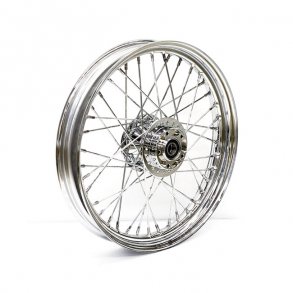 2.50 X 19 FRONT WHEEL 40 SPOKES CHROME Chrome  Fits: > 08-17 FXD (no ABS)