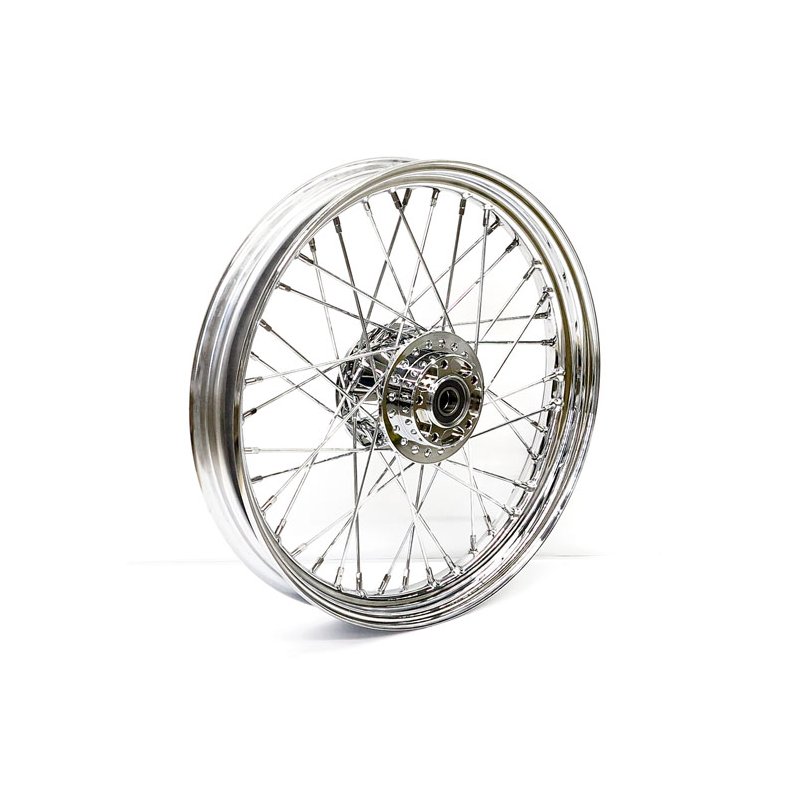 2.50 X 19 FRONT WHEEL 40 SPOKES CHROME Chrome  Fits: > 08-17 FXD (no ABS)