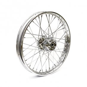 2.15 X 21 FRONT WHEEL 40 SPOKES CHROME Chrome  Fits: > 12-17 Softail (ABS)