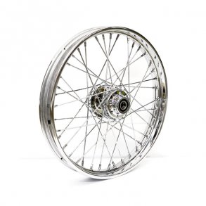 2.15 X 21 FRONT WHEEL 40 SPOKES CHROME Chrome  Fits: > 07-17 Softail (No ABS) 