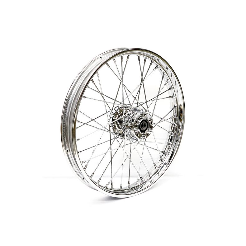 2.15 X 21 FRONT WHEEL 40 SPOKES CHROME Chrome  Fits: > 07-17 Softail (No ABS) 