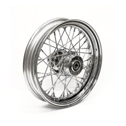 3.00 X 16 FRONT WHEEL 40 SPOKES CHROME Chrome  Fits: > 00-07 FLT/FLHT/FLHR/FLTR/FLHX